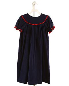 FUNTASIA TOO  NAVY CORDUROY   DRESS WITH RIC RAC