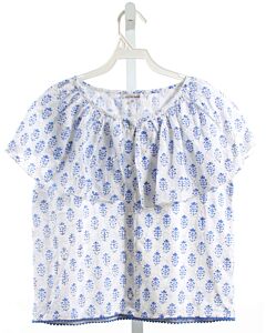 SUNCHILD  BLUE EYELET   SLEEVELESS SHIRT