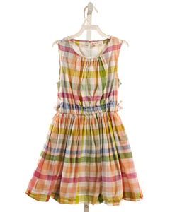 CREWCUTS  ORANGE  PLAID  DRESS