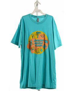 NEXT LEVEL APPAREL  AQUA   PRINTED DESIGN T-SHIRT