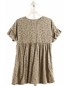 RYLEE & CRU  GRAY  FLORAL  KNIT DRESS