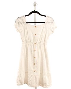NO TAG  WHITE EYELET   DRESS