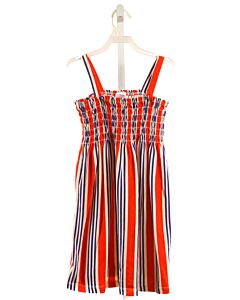 HANNA ANDERSSON  RED  STRIPED SMOCKED KNIT DRESS