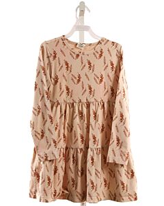 MUSLI  BROWN  FLORAL  KNIT DRESS