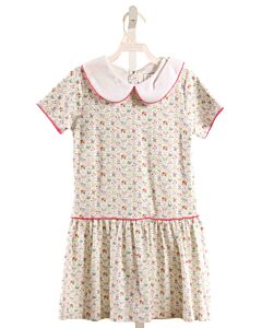 LILA + HAYES  GREEN  FLORAL  KNIT DRESS