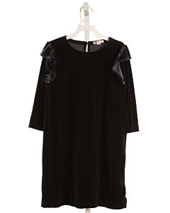 CREWCUTS  NAVY VELVET   PARTY DRESS WITH RUFFLE