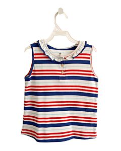 CPC  MULTI-COLOR  STRIPED  SLEEVELESS SHIRT WITH RUFFLE