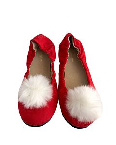 L'AMOUR RED FLATS  *EUC SIZE TODDLER 13