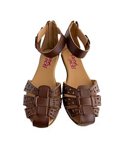 RACHEL SHOES BROWN SANDALS  *EUC SIZE TODDLER 13