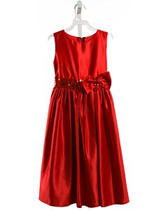 KIKI KIDS  RED    PARTY DRESS WITH BOW