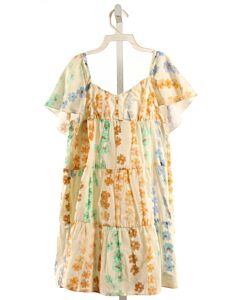 ZARA  IVORY  FLORAL  DRESS