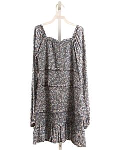 DESIGN HISTORY  GRAY  FLORAL SMOCKED DRESS