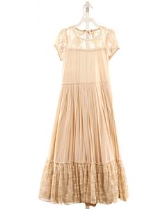 TRISH SCULLY  IVORY    DRESS WITH LACE TRIM