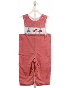 CASTLES & CROWNS  RED  GINGHAM SMOCKED LONGALL