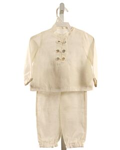 NO TAG  WHITE LINEN   2-PIECE OUTFIT