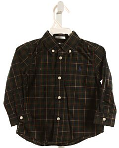 RALPH LAUREN  FOREST GREEN  PLAID  DRESS SHIRT