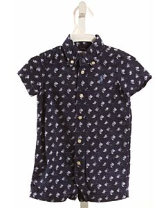 RALPH LAUREN  NAVY SEERSUCKER   SHORTALL