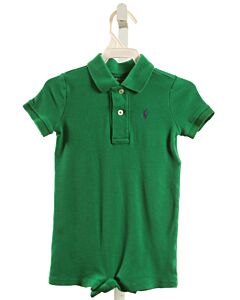 RALPH LAUREN  GREEN    KNIT ROMPER