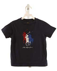 POLO BY RALPH LAUREN  NAVY   PRINTED DESIGN T-SHIRT