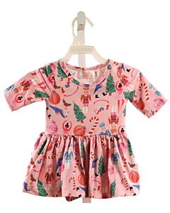 MILA & ROSE  PINK  PRINT  KNIT DRESS