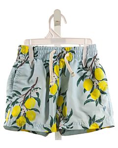 BLUE ROOSTER  YELLOW  PRINT  SWIM TRUNKS