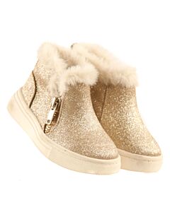 KELLY & KATIE GOLD BOOTS  *EUC SIZE TODDLER 5