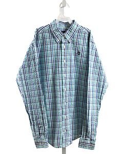 BROOKS BROTHERS  MULTI-COLOR SEERSUCKER PLAID  DRESS SHIRT