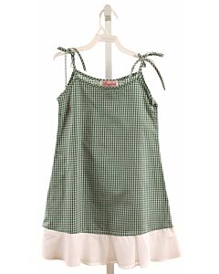 ROSALINA  GREEN  GINGHAM  DRESS