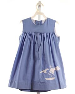 THE BEAUFORT BONNET COMPANY  BLUE   APPLIQUED DRESS