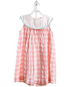 SOPHIE & LUCAS  LT PINK SEERSUCKER GINGHAM  DRESS