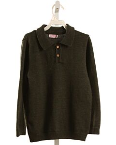 LA COQUETA  FOREST GREEN WOOL   SWEATER