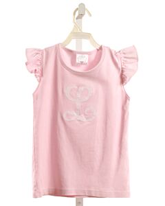 MARY & GRACE  PINK   APPLIQUED SLEEVELESS SHIRT