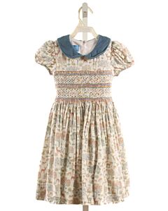 ANAVINI WHITE SMOCKED DRESS