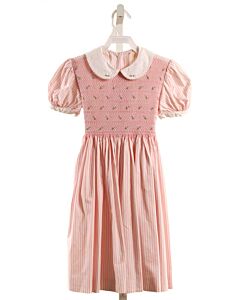 NO TAG  PINK  STRIPED SMOCKED DRESS