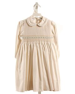 SARAH LOUISE WHITE SMOCKED DRESS