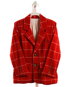 BELLA BLISS RED PLAID BLAZER