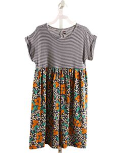 TEA BLUE STRIPED KNIT DRESS