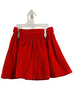 RED BEANS  RED CORDUROY   SKIRT