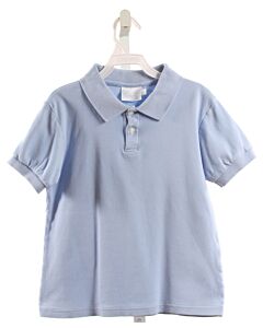 LITTLE ENGLISH  LT BLUE    KNIT SS SHIRT