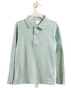 LITTLE ENGLISH  MINT  STRIPED  KNIT LS SHIRT