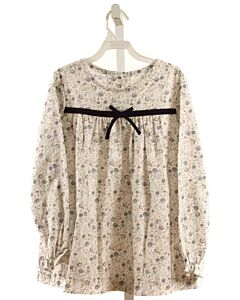 MARY & GRACE  LT BLUE  FLORAL  DRESS SHIRT