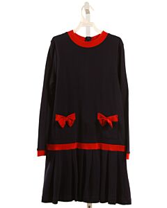 FLORENCE EISEMAN  NAVY    KNIT DRESS WITH BOW