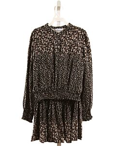 MAYORAL  BLACK  FLORAL SMOCKED 2-PIECE OUTFIT