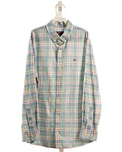 VINEYARD VINES  GREEN  PLAID  DRESS SHIRT