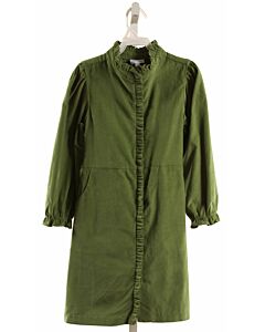 LITTLE ENGLISH GREEN CORDUROY DRESS