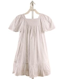 GABBY  WHITE  FLORAL EMBROIDERED DRESS