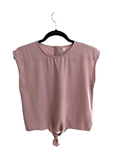 PLEAT.  LAVENDER    SLEEVELESS SHIRT