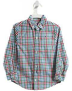 VINEYARD VINES  MULTI-COLOR  GINGHAM  DRESS SHIRT