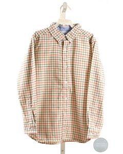 LITTLE ENGLISH  IVORY  WINDOWPANE  DRESS SHIRT