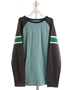 MINI BODEN  BLUE    KNIT LS SHIRT